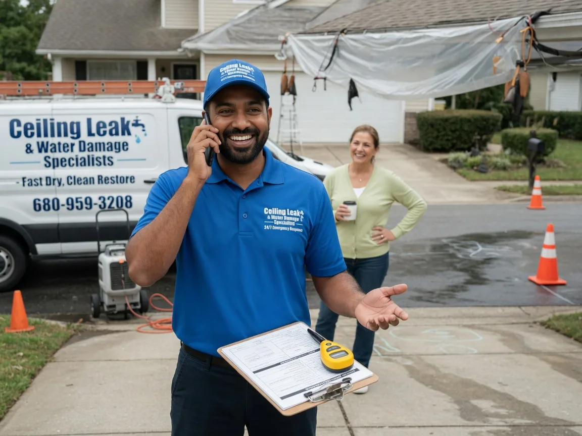 Ceiling Leak Cleanup Pie Town, NM FAQs